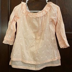 ELLE Off the Shoulder Top in Peach NEW